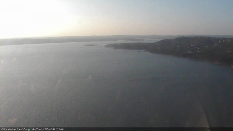 Lake Travis webcam, February 10, 2017 5:00 PM CT