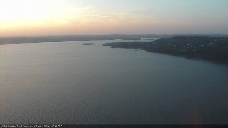 Lake Travis webcam, February 10, 2017 5:10 PM CT