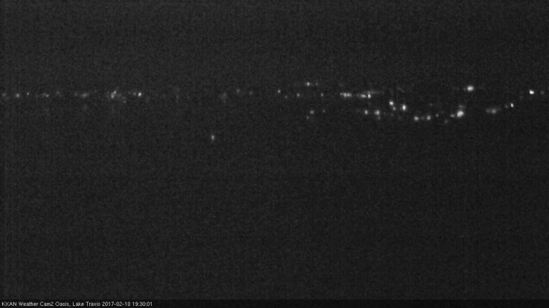 Lake Travis webcam, February 10, 2017 7:00 PM CT