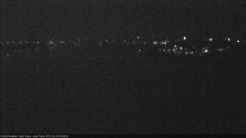 Lake Travis webcam, February 10, 2017 7:25 PM CT