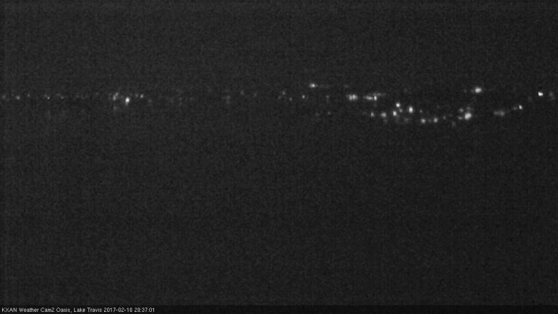 Lake Travis webcam, February 10, 2017 8:05 PM CT