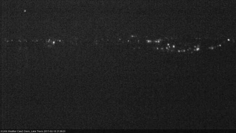 Lake Travis webcam, February 10, 2017 8:10 PM CT