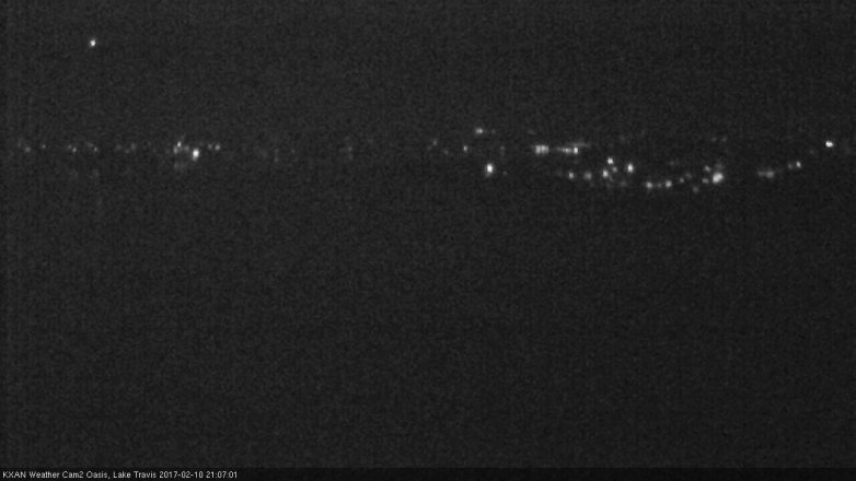 Lake Travis webcam, February 10, 2017 8:15 PM CT
