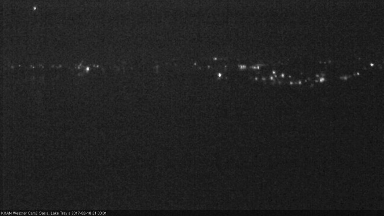 Lake Travis webcam, February 10, 2017 8:20 PM CT