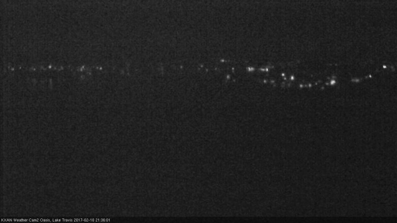 Lake Travis webcam, February 10, 2017 8:40 PM CT