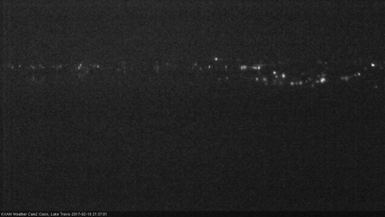 Lake Travis webcam, February 10, 2017 9:00 PM CT