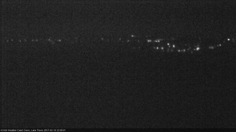 Lake Travis webcam, February 10, 2017 9:15 PM CT