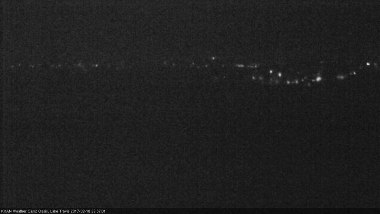Lake Travis webcam, February 10, 2017 10:05 PM CT