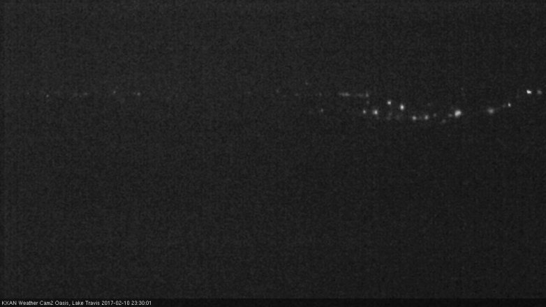 Lake Travis webcam, February 10, 2017 10:50 PM CT