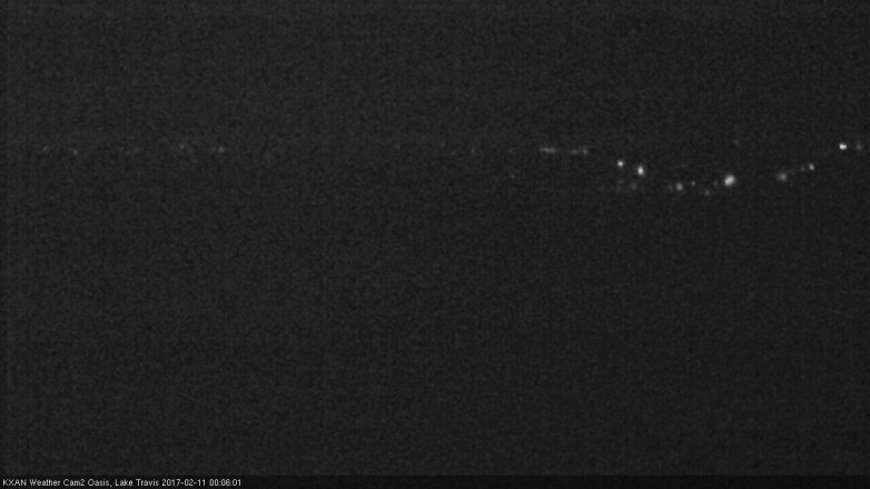 Lake Travis webcam, February 10, 2017 11:10 PM CT