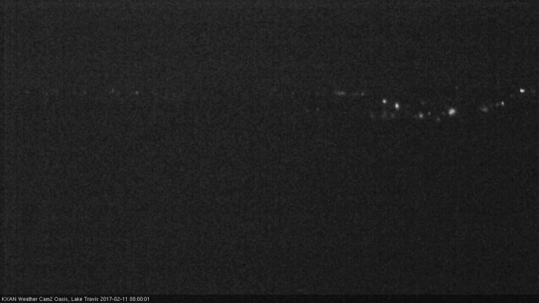 Lake Travis webcam, February 10, 2017 11:20 PM CT
