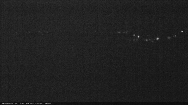 Lake Travis webcam, February 10, 2017 11:30 PM CT