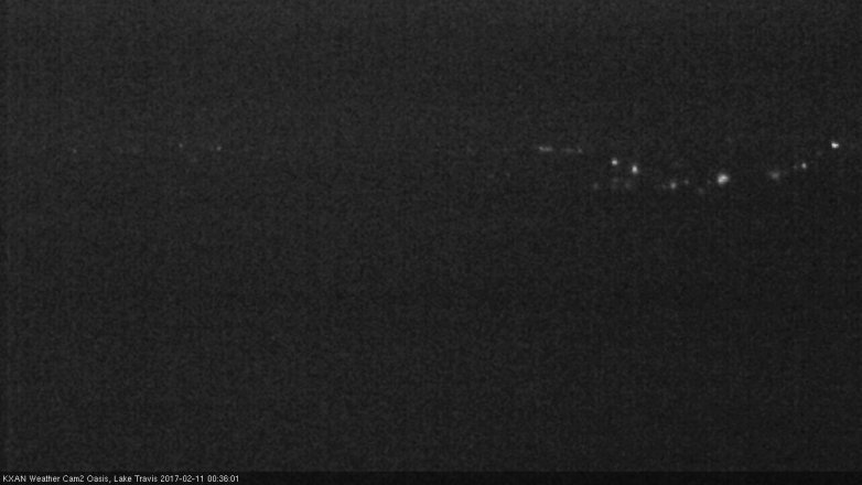 Lake Travis webcam, February 10, 2017 11:40 PM CT