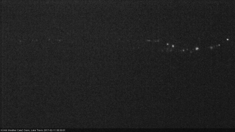 Lake Travis webcam, February 10, 2017 11:45 PM CT