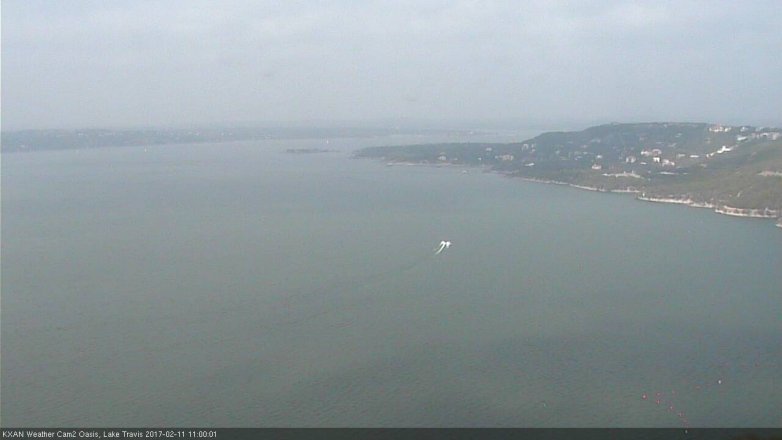 Lake Travis webcam, February 11, 2017 10:10 AM CT