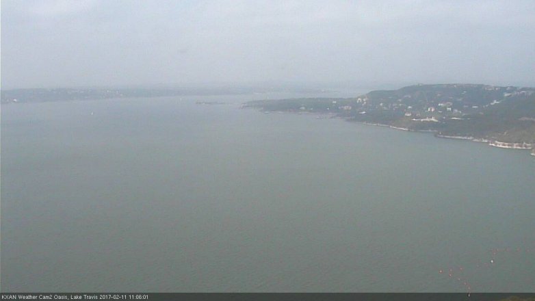 Lake Travis webcam, February 11, 2017 10:15 AM CT