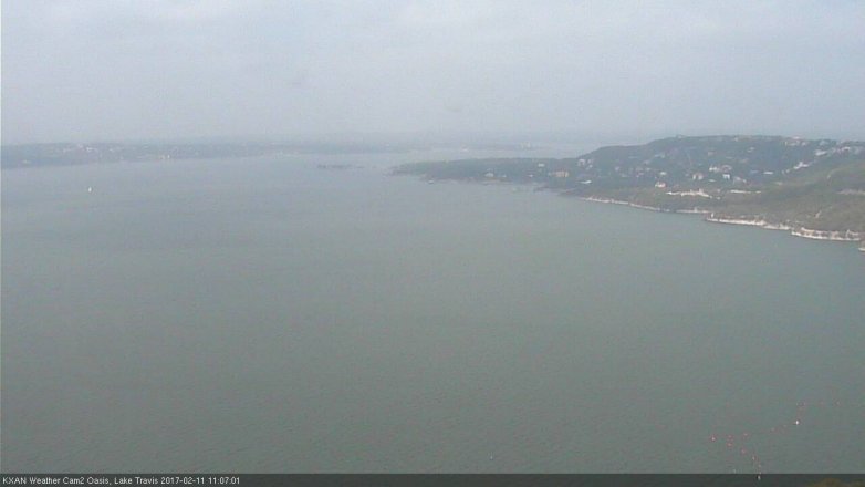Lake Travis webcam, February 11, 2017 10:20 AM CT