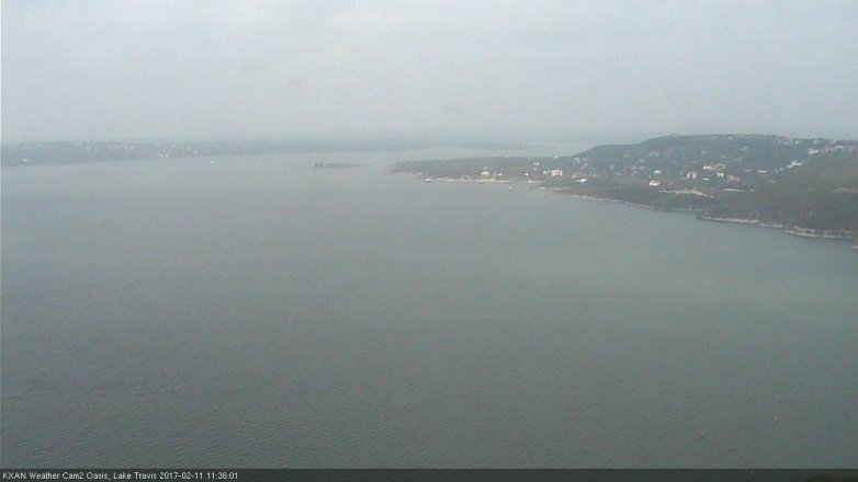 Lake Travis webcam, February 11, 2017 10:45 AM CT