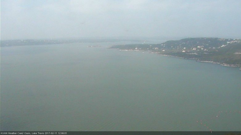 Lake Travis webcam, February 11, 2017 11:15 AM CT