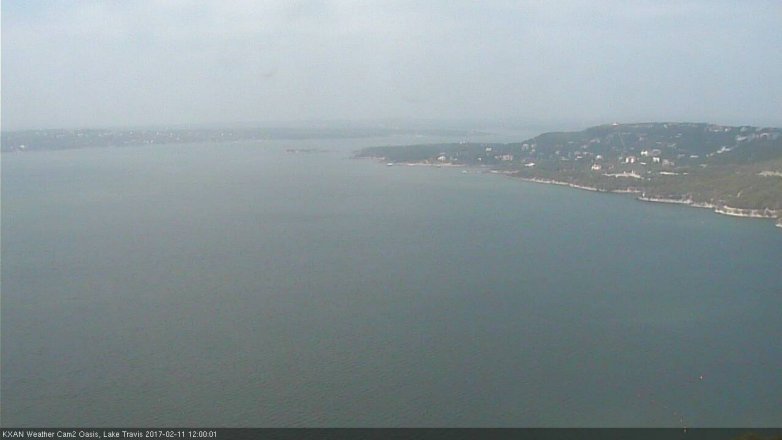 Lake Travis webcam, February 11, 2017 11:30 AM CT