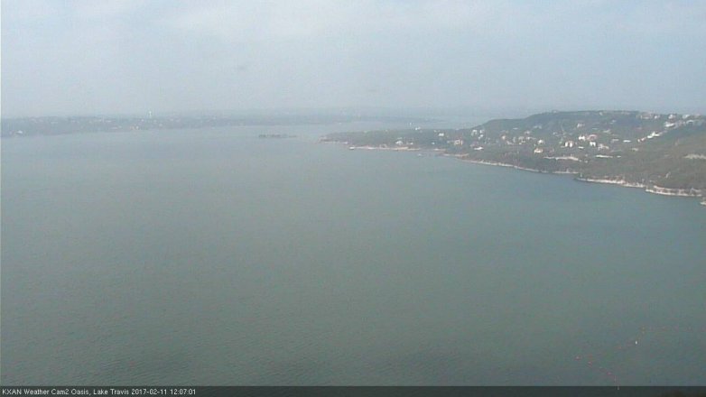 Lake Travis webcam, February 11, 2017 11:35 AM CT