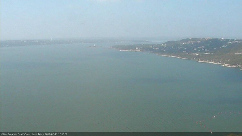 Lake Travis webcam, February 11, 2017 11:40 AM CT