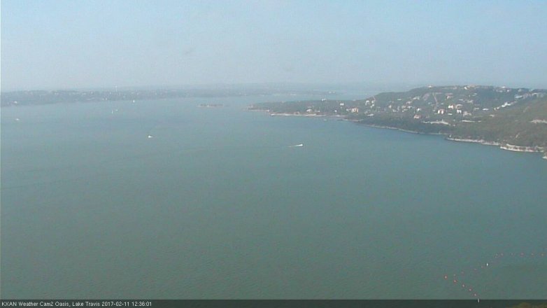 Lake Travis webcam, February 11, 2017 12:05 PM CT
