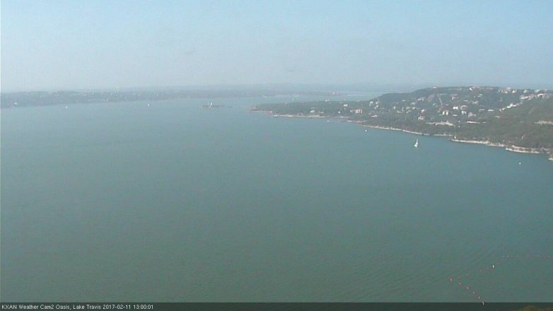 Lake Travis webcam, February 11, 2017 12:25 PM CT