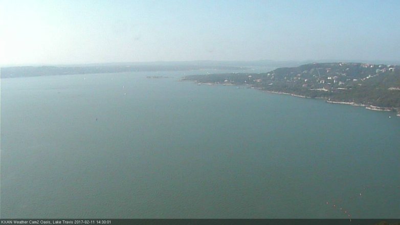 Lake Travis webcam, February 11, 2017 2:00 PM CT