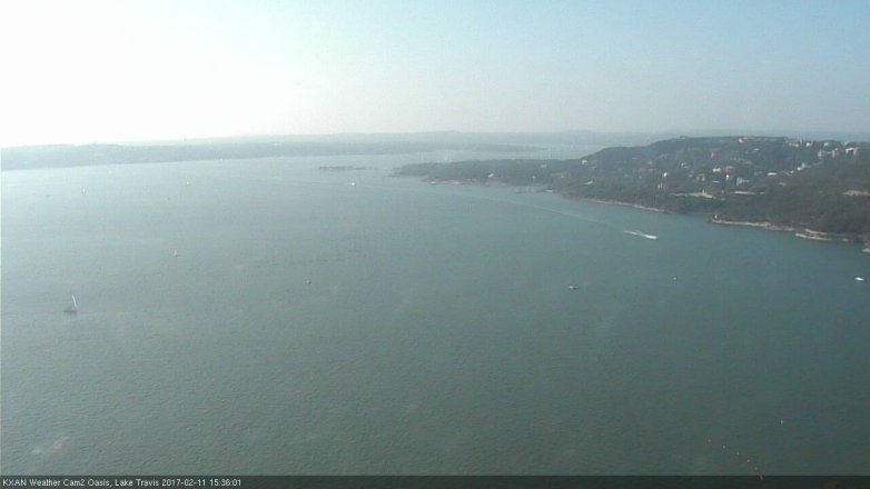 Lake Travis webcam, February 11, 2017 2:50 PM CT
