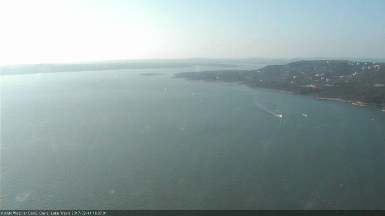 Lake Travis webcam, February 11, 2017 3:10 PM CT