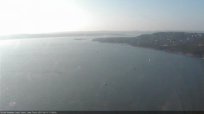 Lake Travis webcam, February 11, 2017 4:10 PM CT