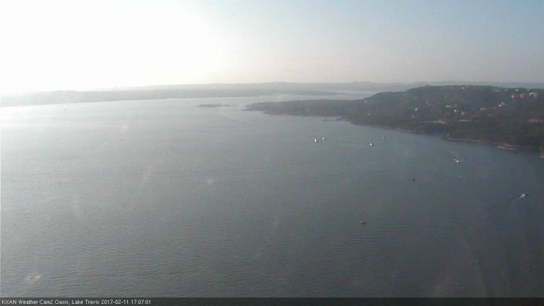 Lake Travis webcam, February 11, 2017 4:20 PM CT