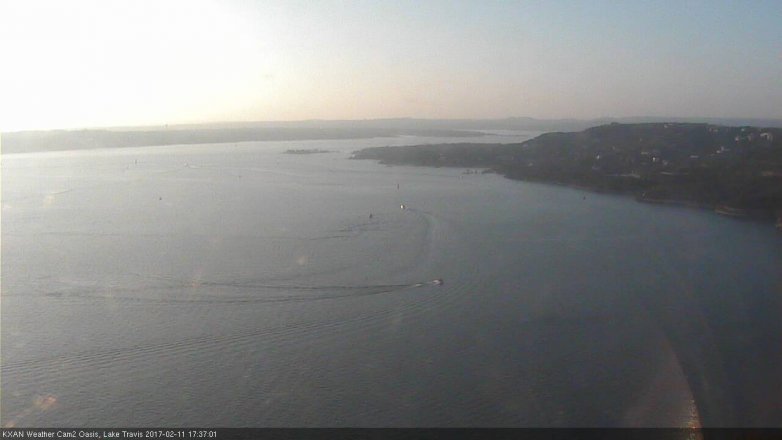 Lake Travis webcam, February 11, 2017 4:55 PM CT