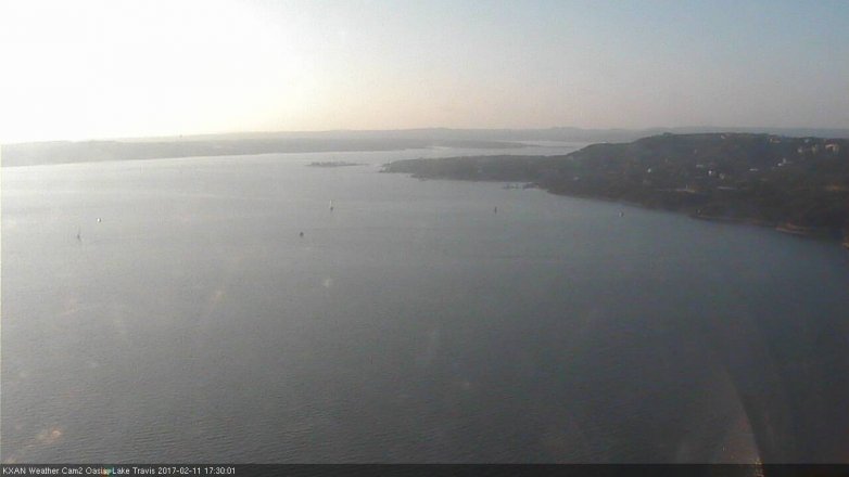 Lake Travis webcam, February 11, 2017 5:00 PM CT