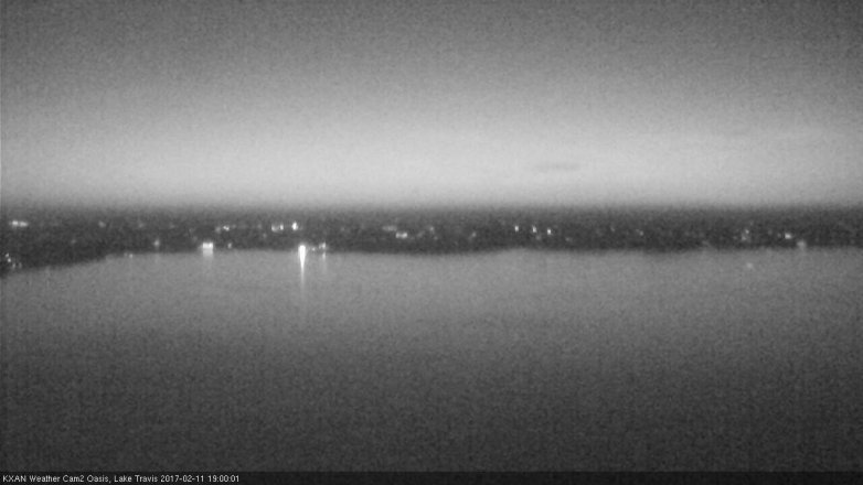 Lake Travis webcam, February 11, 2017 6:05 PM CT