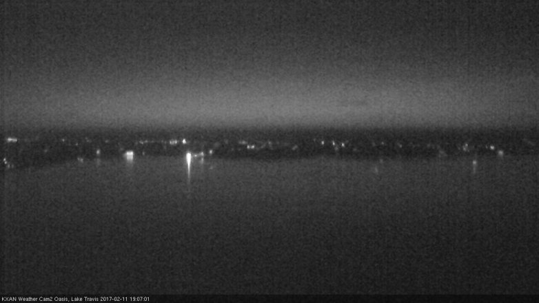 Lake Travis webcam, February 11, 2017 6:10 PM CT