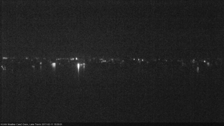 Lake Travis webcam, February 11, 2017 6:45 PM CT