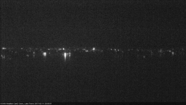 Lake Travis webcam, February 11, 2017 7:20 PM CT
