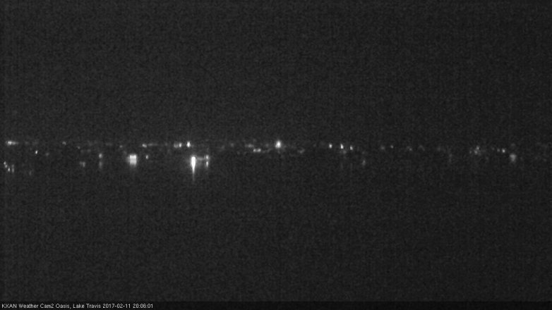 Lake Travis webcam, February 11, 2017 7:25 PM CT