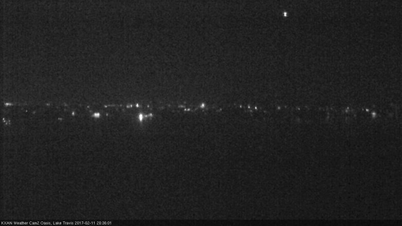 Lake Travis webcam, February 11, 2017 7:50 PM CT