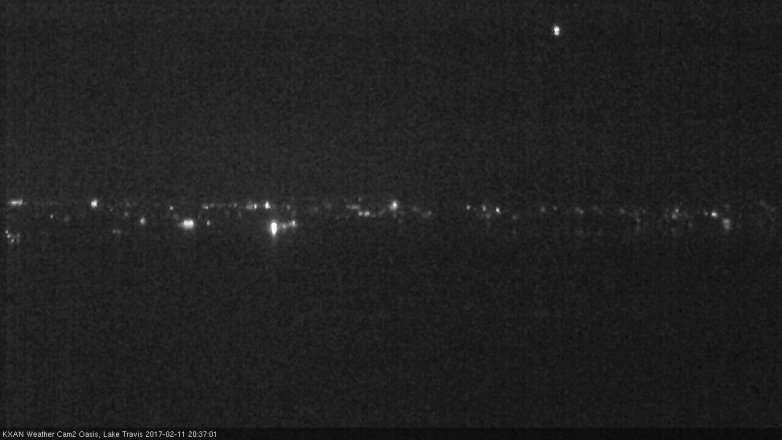 Lake Travis webcam, February 11, 2017 7:55 PM CT