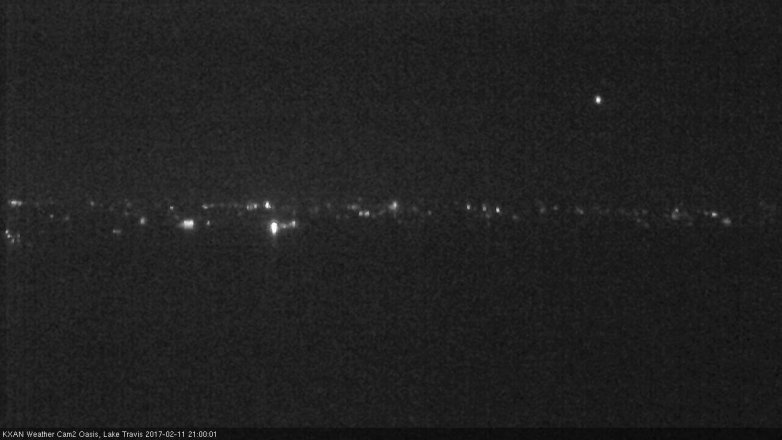 Lake Travis webcam, February 11, 2017 8:10 PM CT