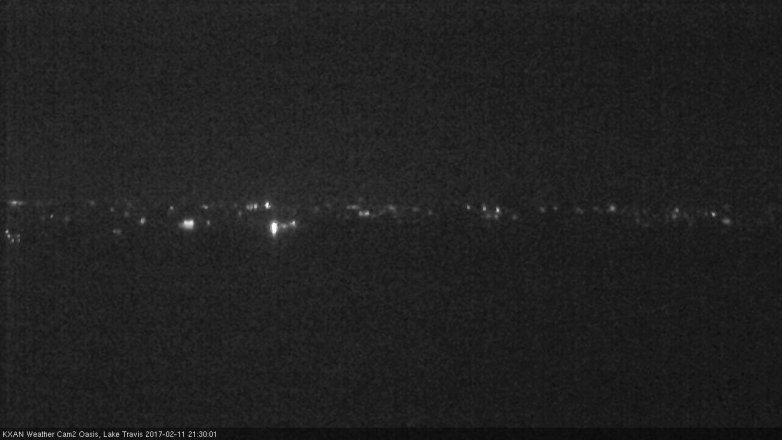 Lake Travis webcam, February 11, 2017 8:35 PM CT