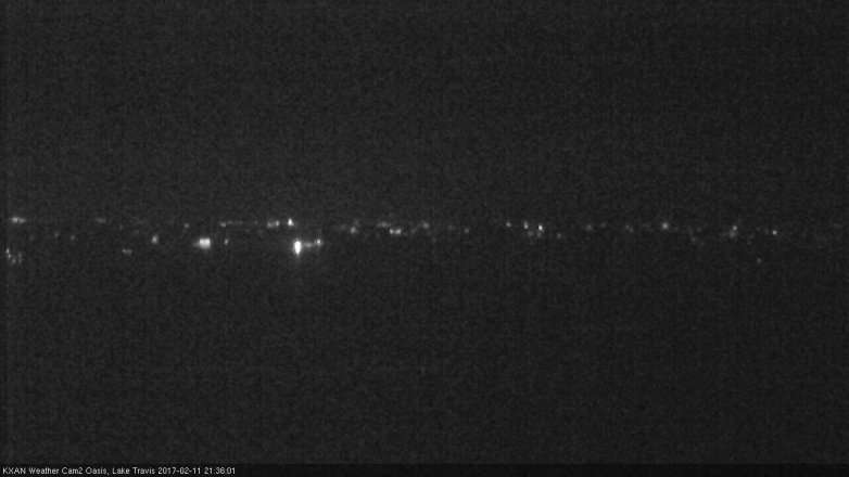Lake Travis webcam, February 11, 2017 8:45 PM CT