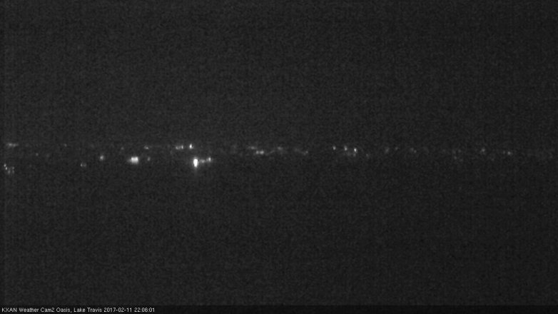 Lake Travis webcam, February 11, 2017 9:20 PM CT
