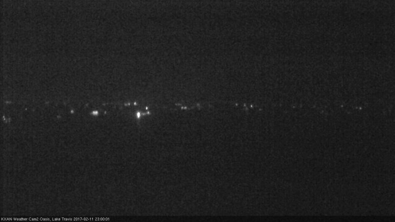 Lake Travis webcam, February 11, 2017 10:05 PM CT