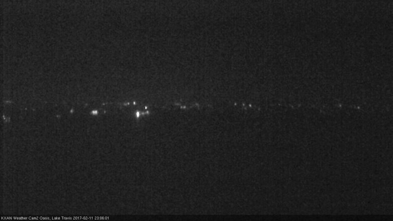 Lake Travis webcam, February 11, 2017 10:30 PM CT