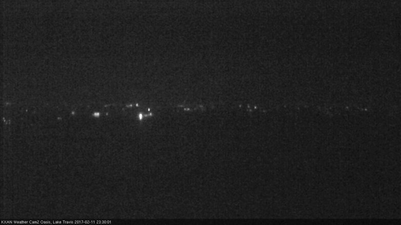 Lake Travis webcam, February 11, 2017 10:35 PM CT