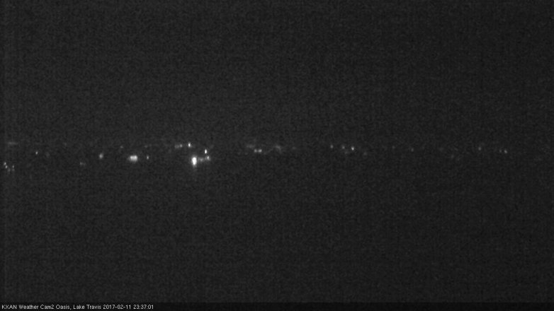 Lake Travis webcam, February 11, 2017 10:45 PM CT